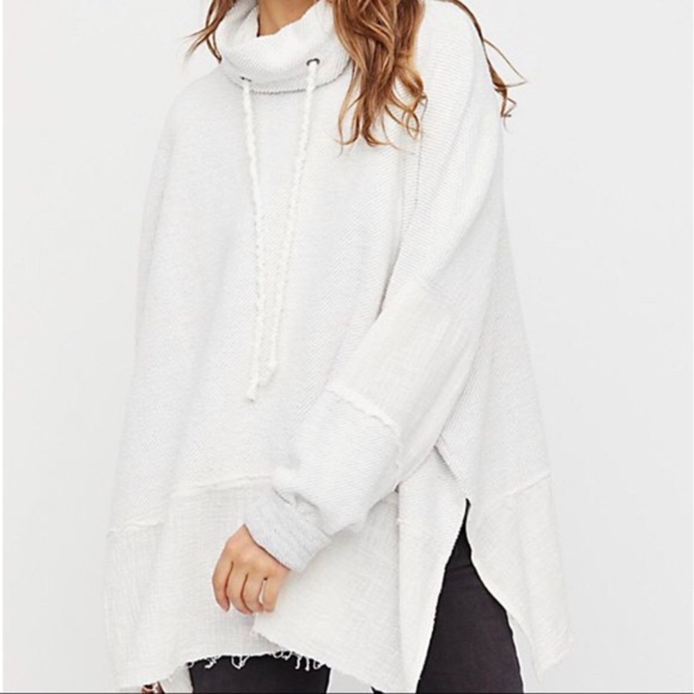 White Zoe pullover from free people